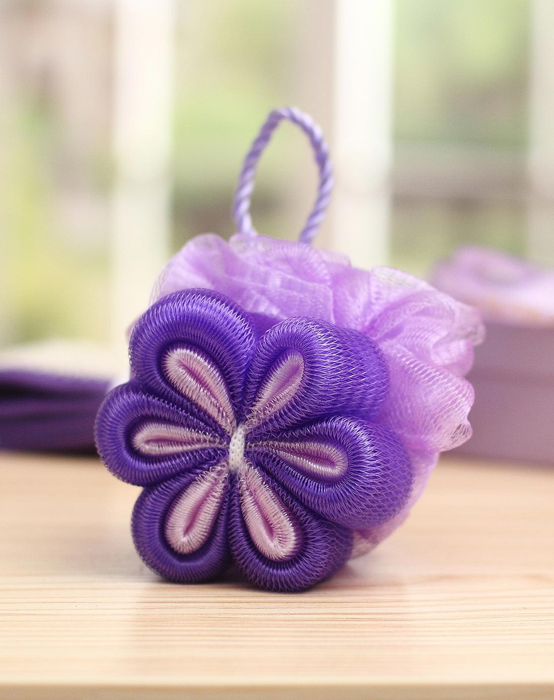 友纳 沐浴球三套装 紫色