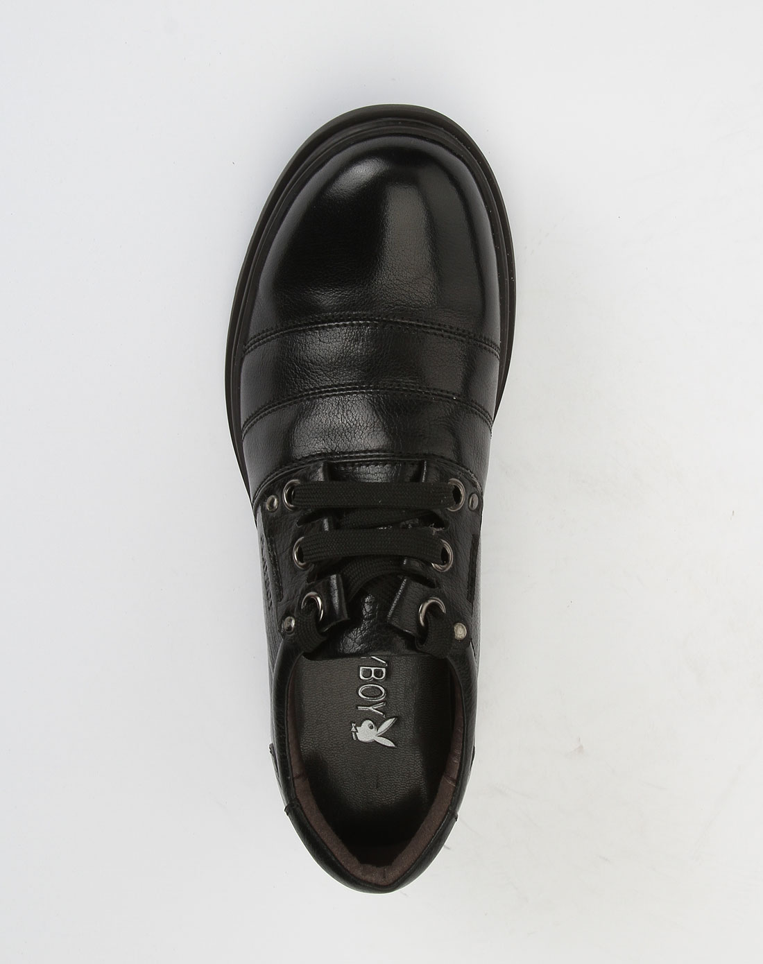 黑色商务绑带皮鞋