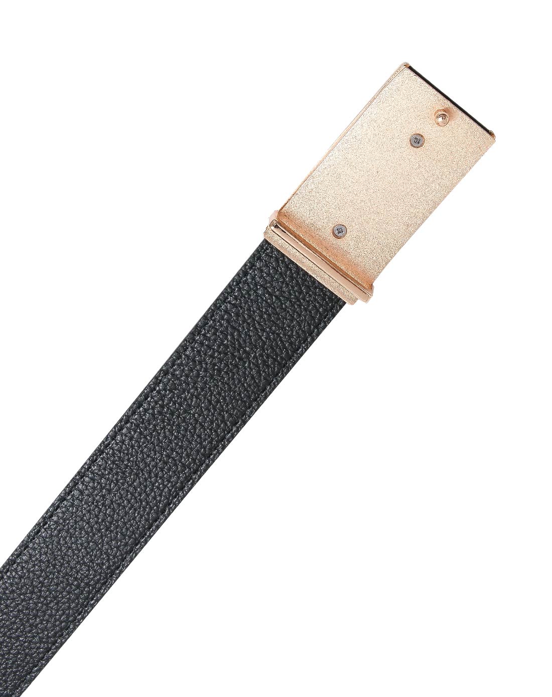 男士水波纹牛皮休闲商务皮带