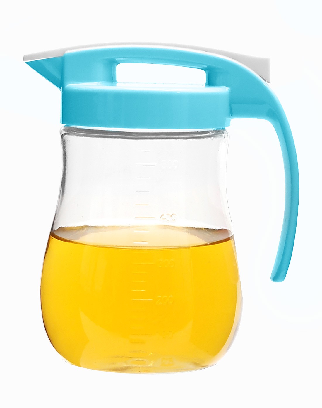 简约家居玻璃控油壶(550ml)(蓝色)
