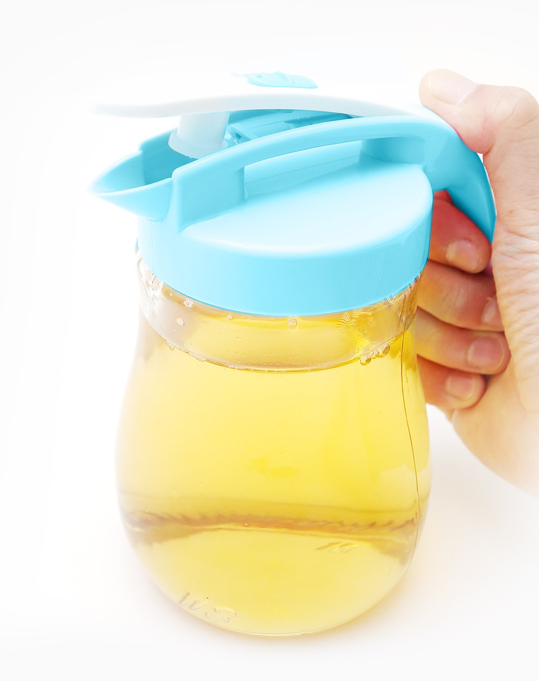 简约家居玻璃控油壶(550ml)(蓝色)