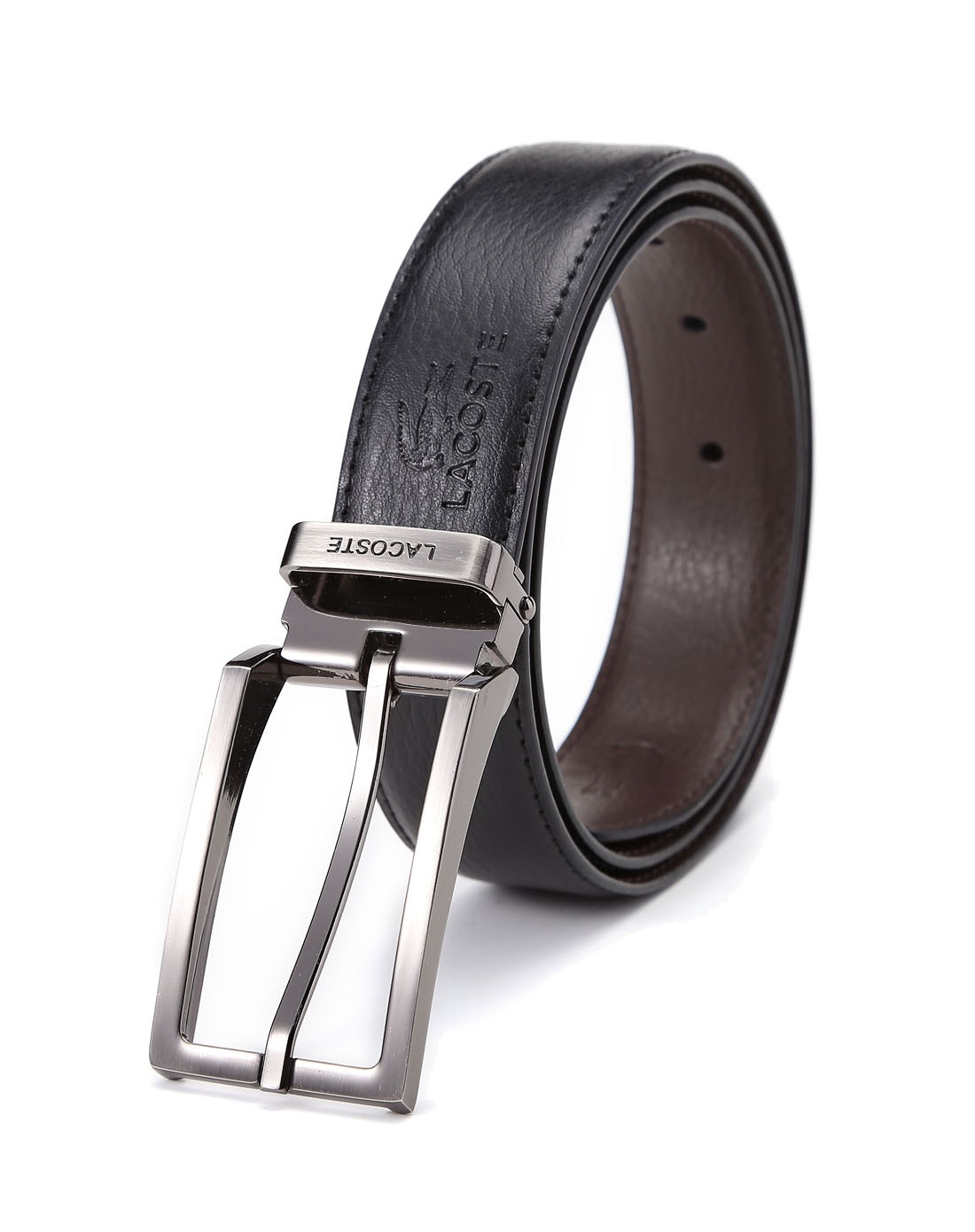 鳄鱼lacoste男女鞋包配件专场男款黑/啡色成熟经典皮带rc0944hc7h1