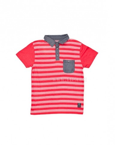 px男童红/白色条纹大方舒适短袖t恤px3355kbhibiscusred_唯品会