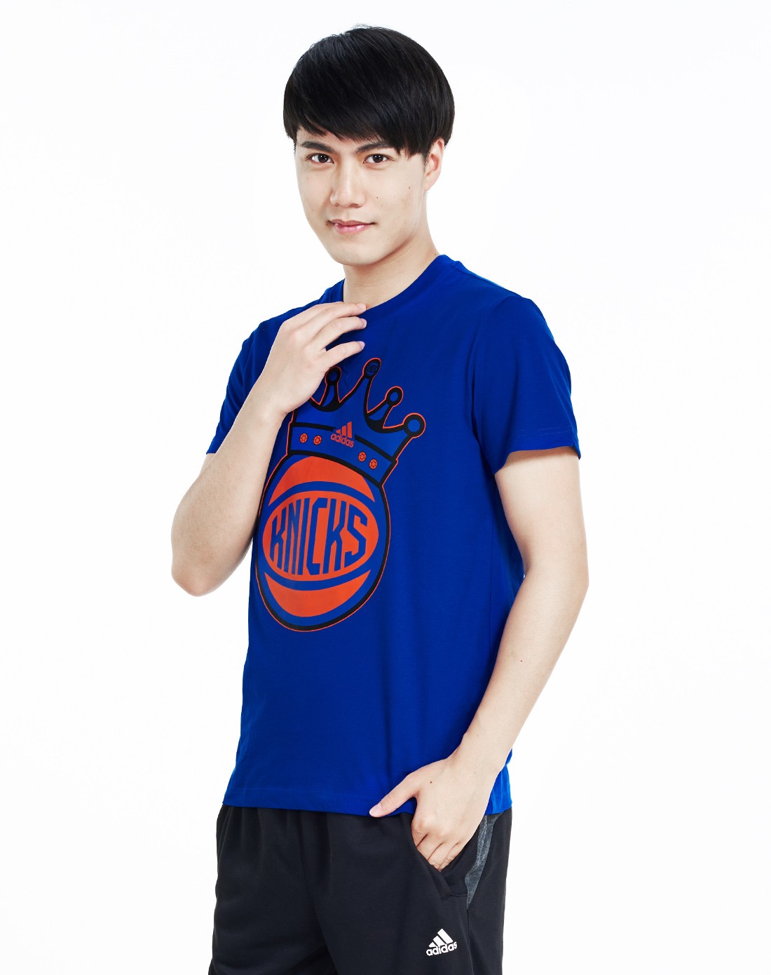 快干排汗 男款蓝色短袖t恤 篮球系列