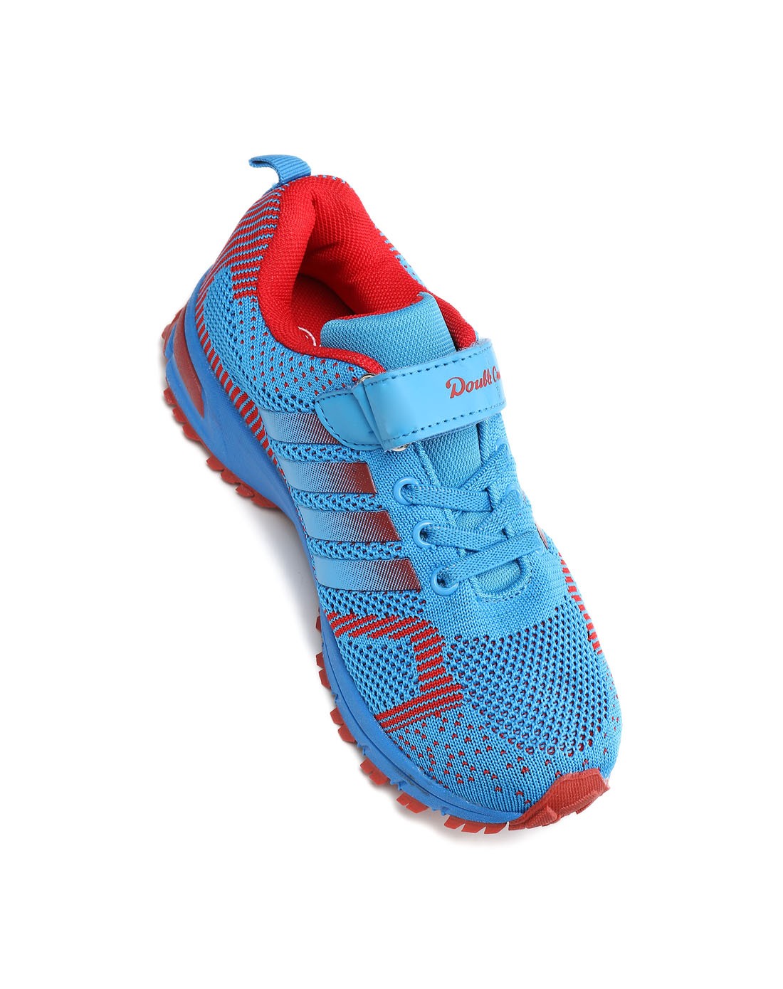 双钱牌男童宝蓝红防滑轻跑运动鞋