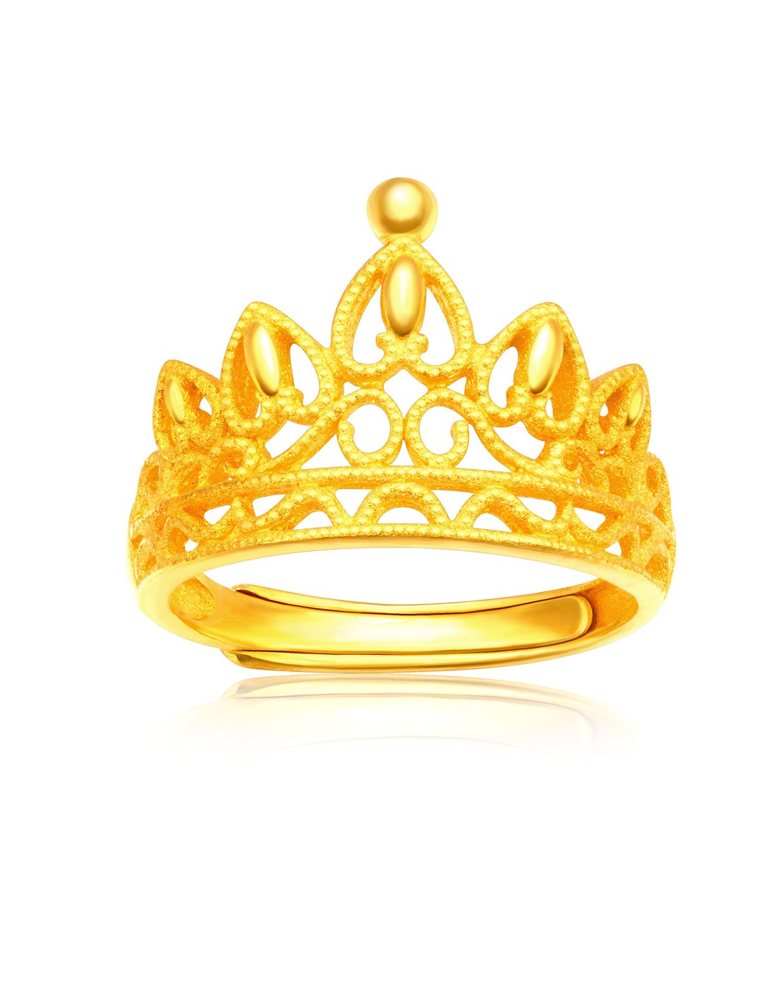 萃华cui hua珠宝专场皇冠系列 执爱之手 足金精品戒指zj602401_唯品会