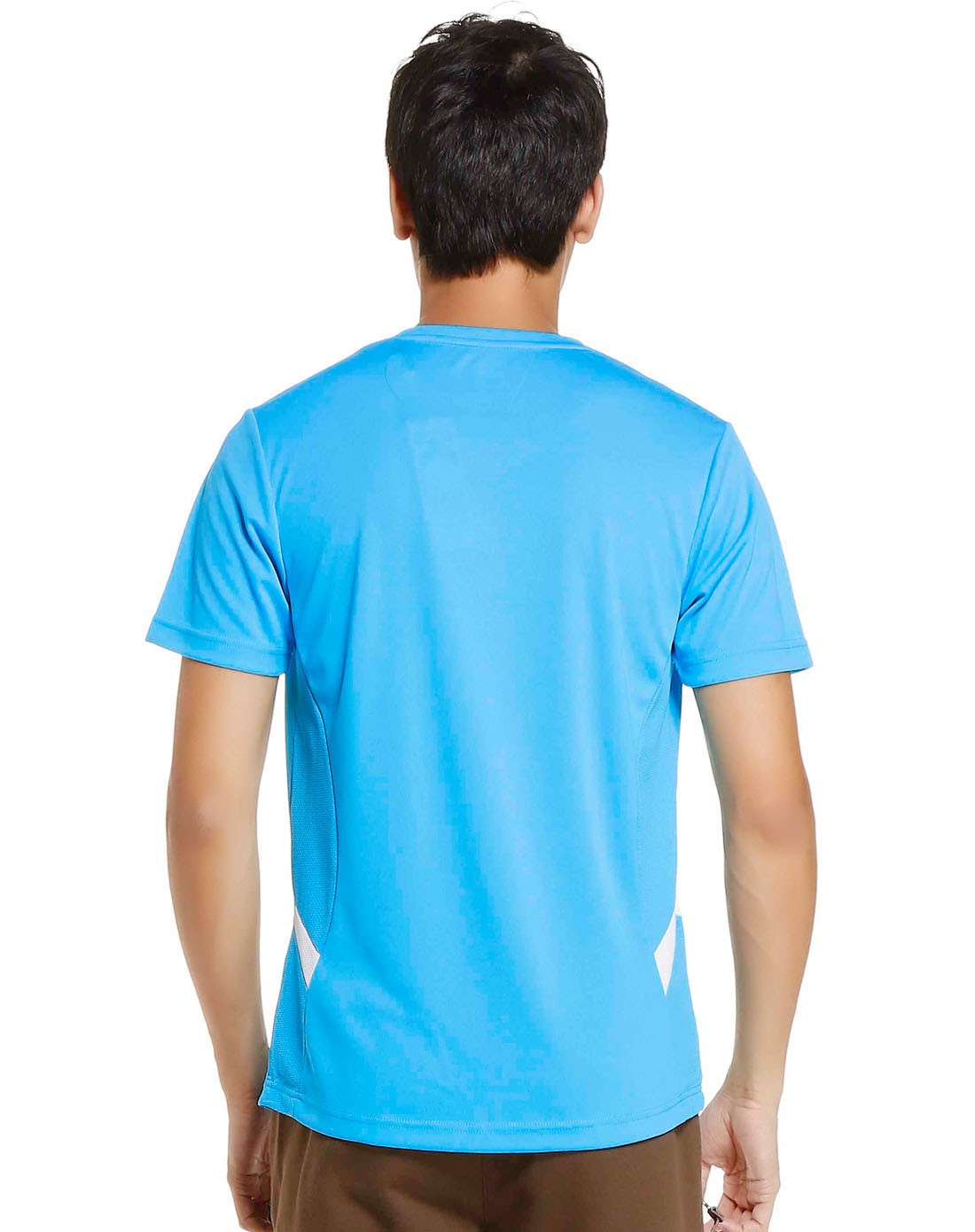 吸湿排汗 男款冰蓝色短袖t恤 舒适活力