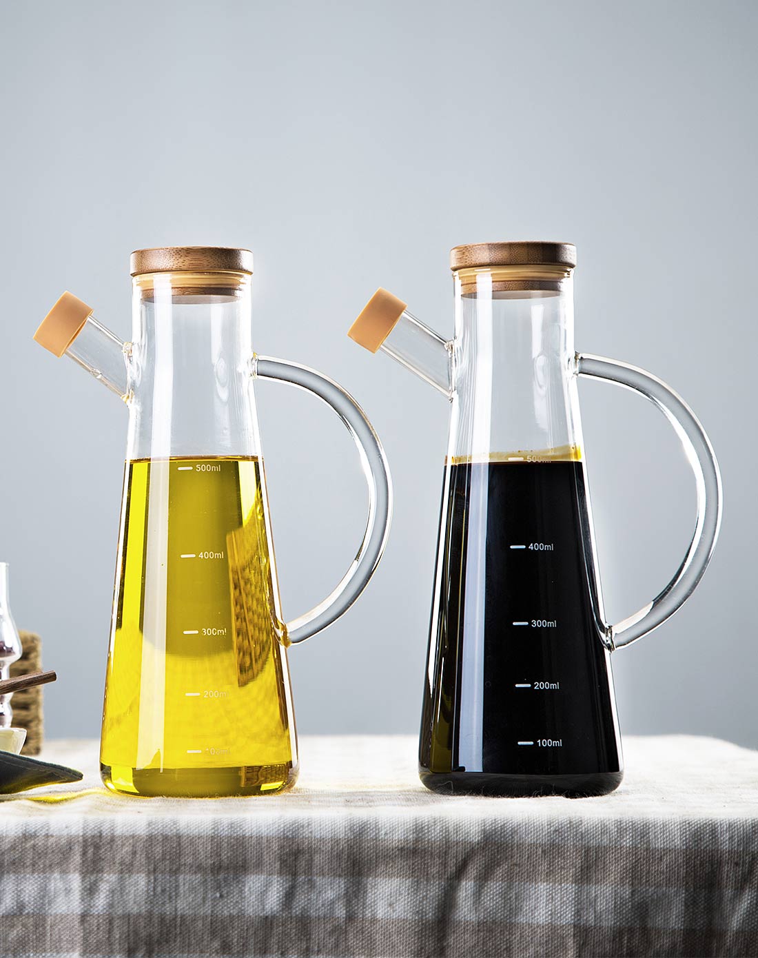 580ml高硼硅耐腐蚀玻璃油壶