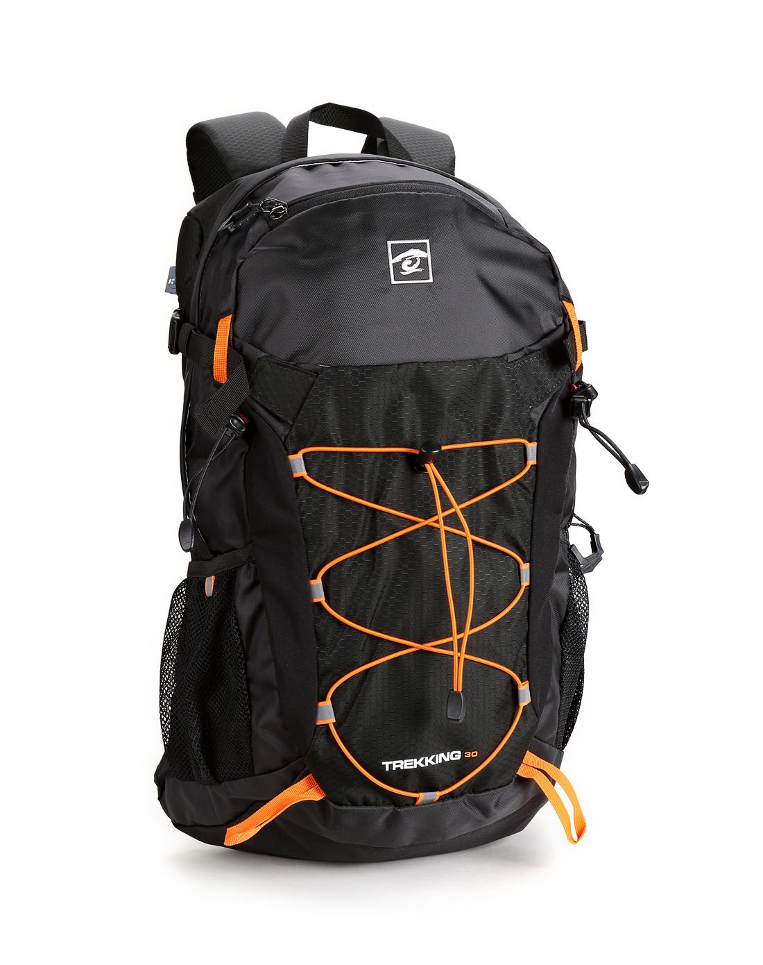 靠背轻质 中性款黑色30升双肩背包