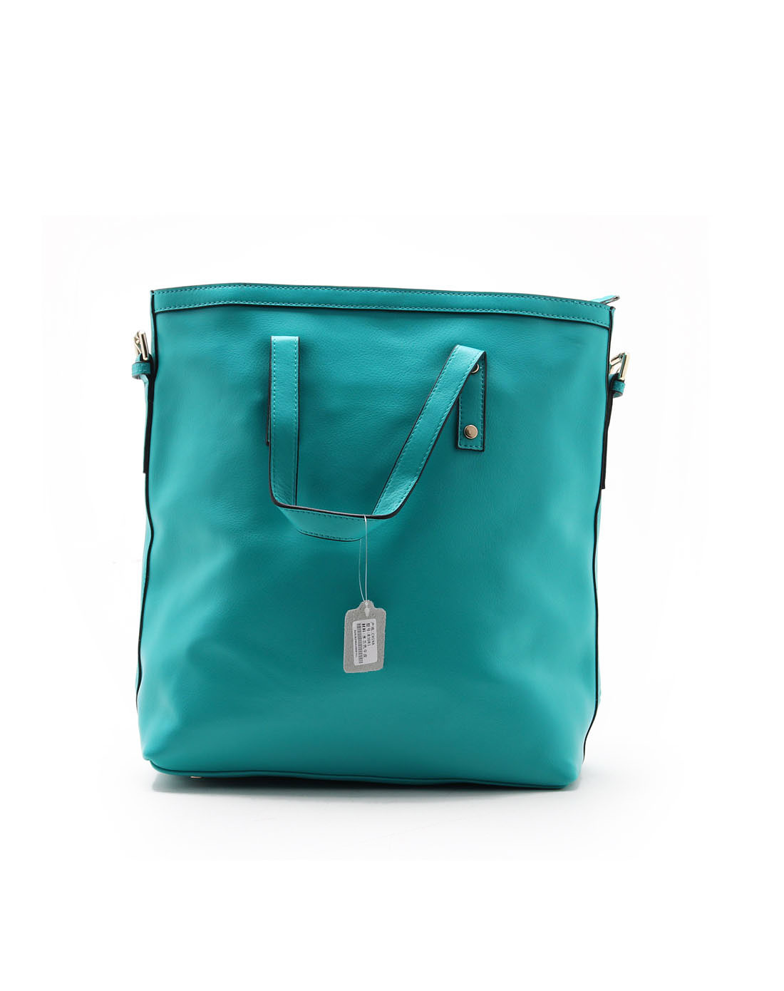 黑桃皇后queen spade女包专场-休闲简约竖型水兰色手提斜挎包