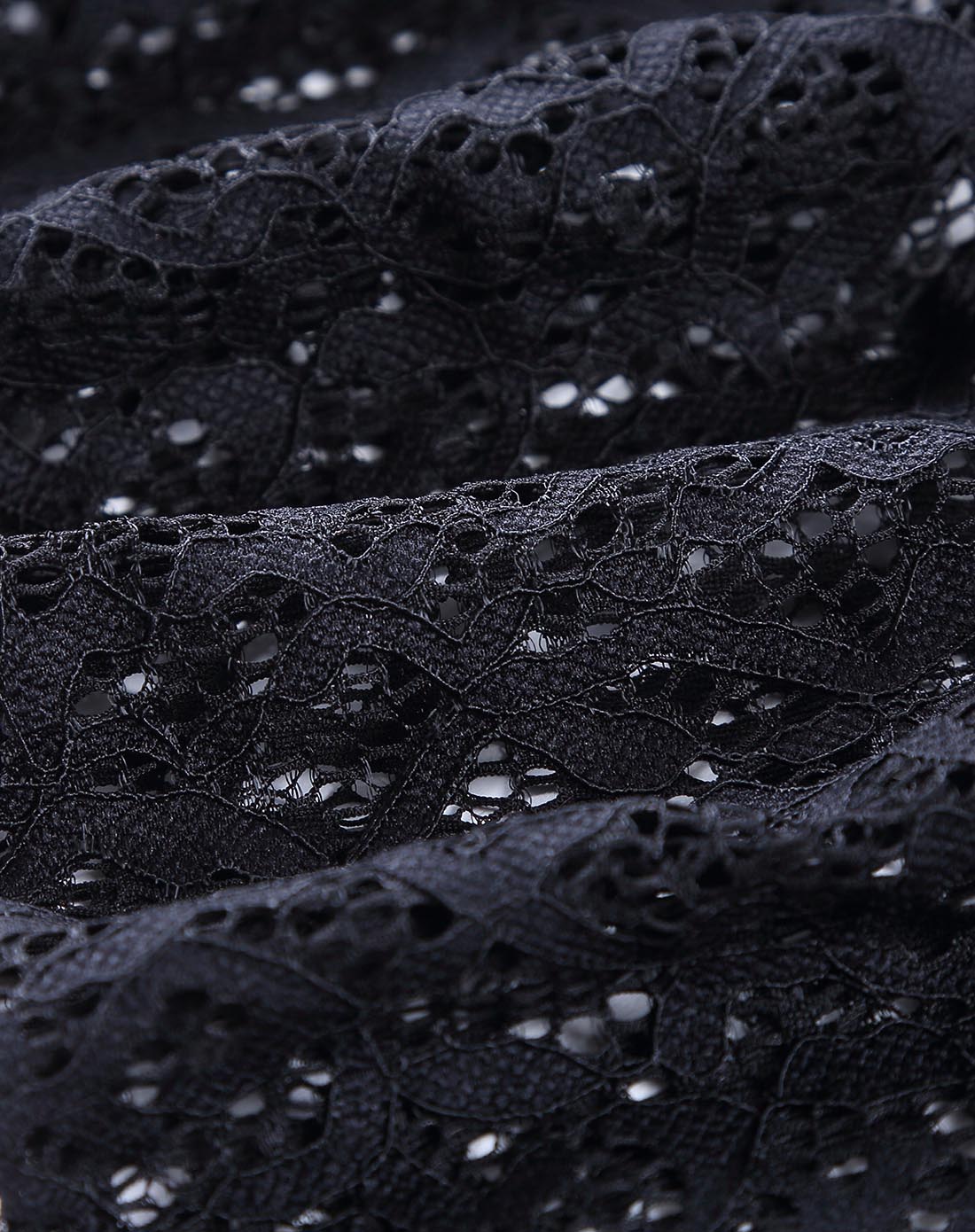 亨奴hono黑色蕾丝镂空拼接黑边长袖上衣a1404901_唯品会