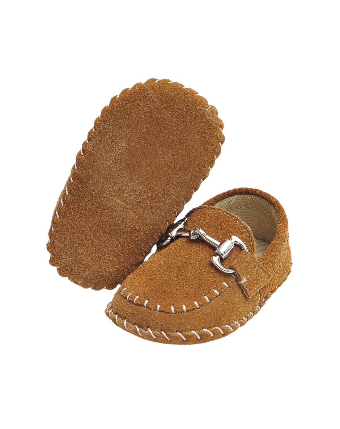 棕色优雅系宝宝乐福学步鞋