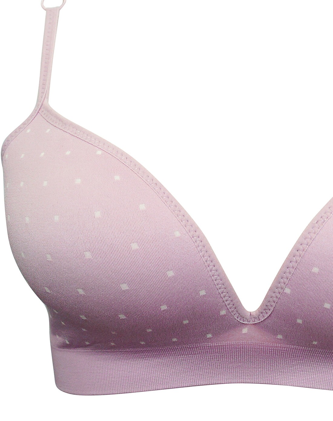 mmuses缪诗内衣专场纷飞音符粉紫色波点无钢圈功能聚拢文胸101519rd13