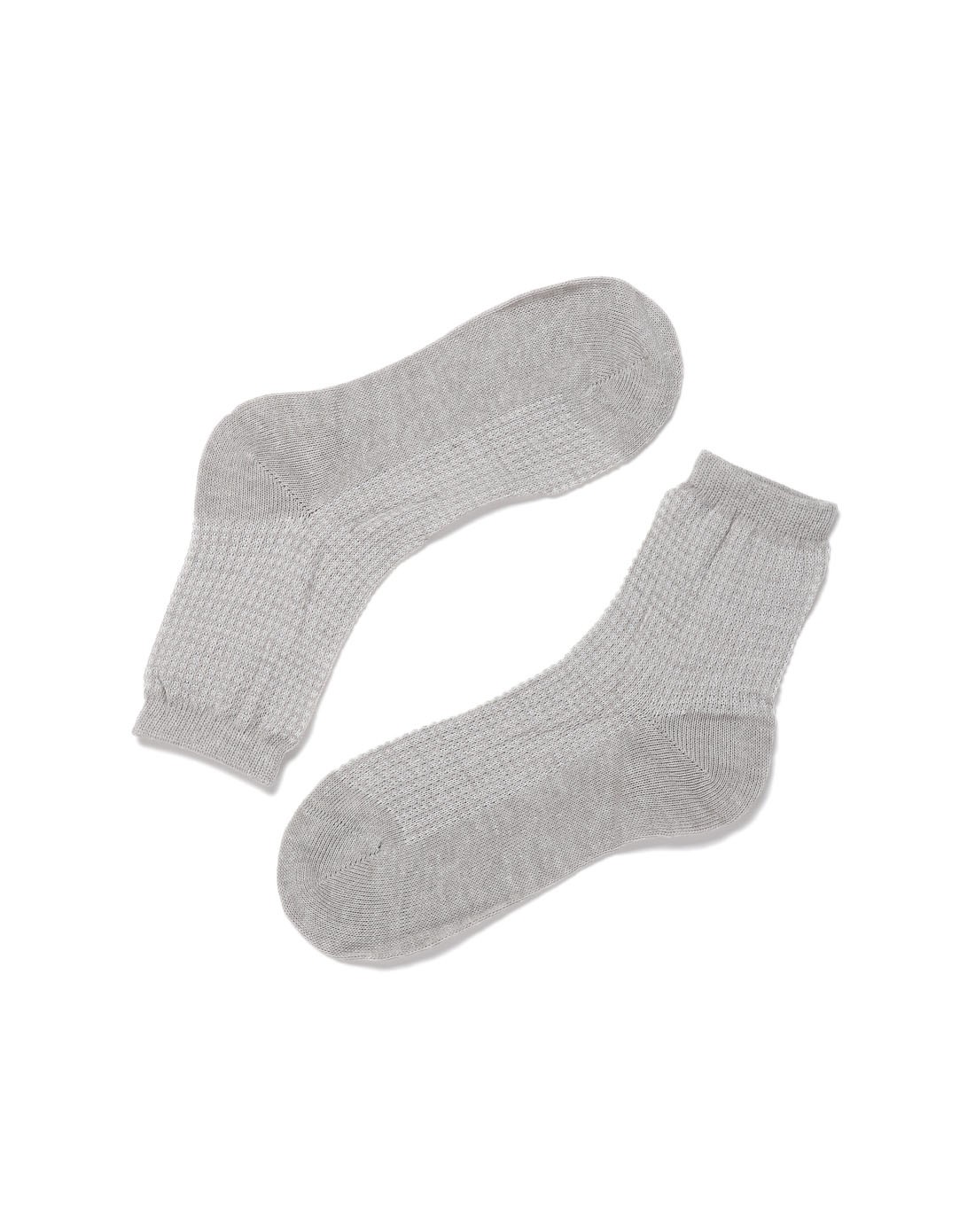 aimerkids男孩款浅灰色舒适透气袜子