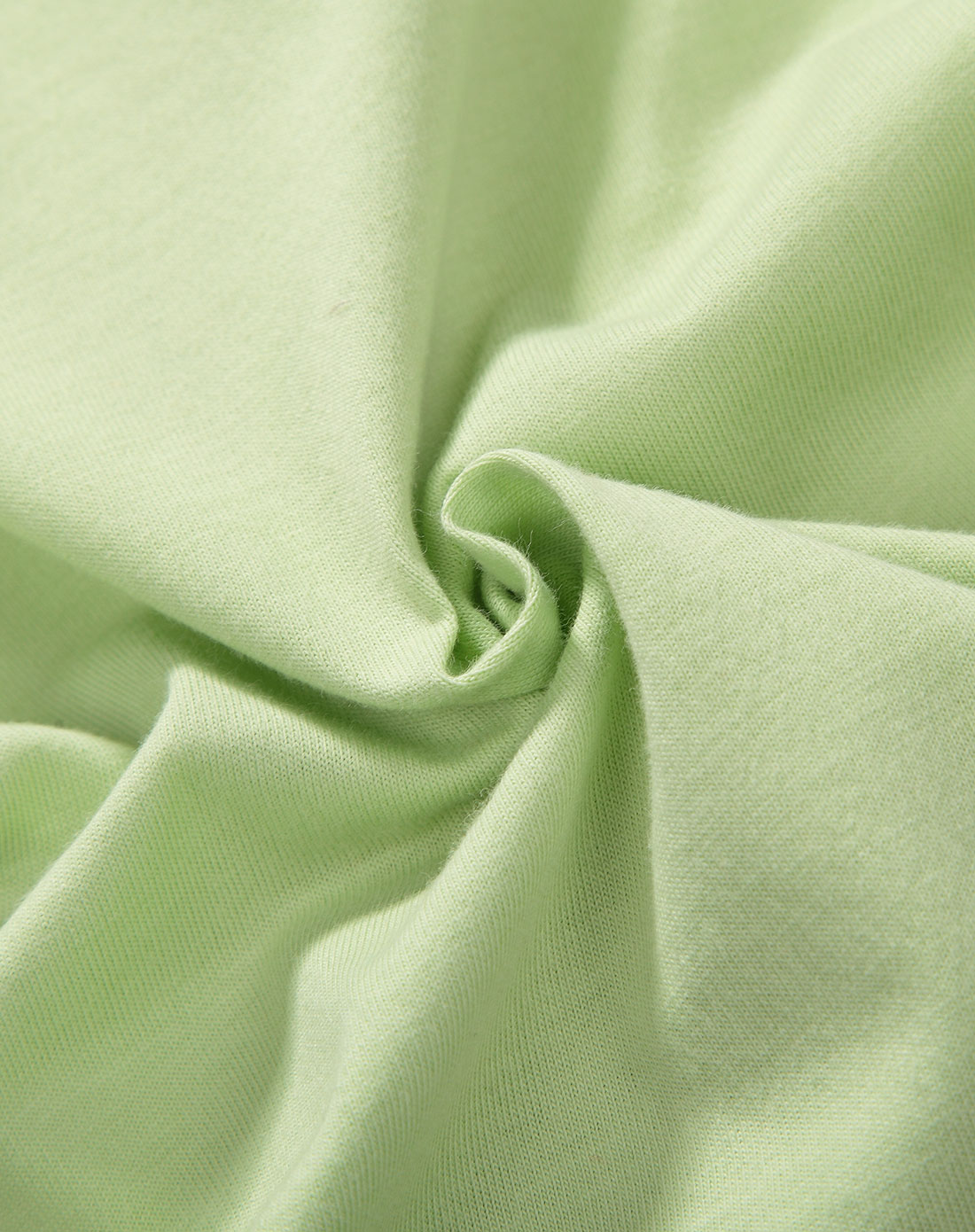 女宝宝粉绿色圆领肩开长t恤