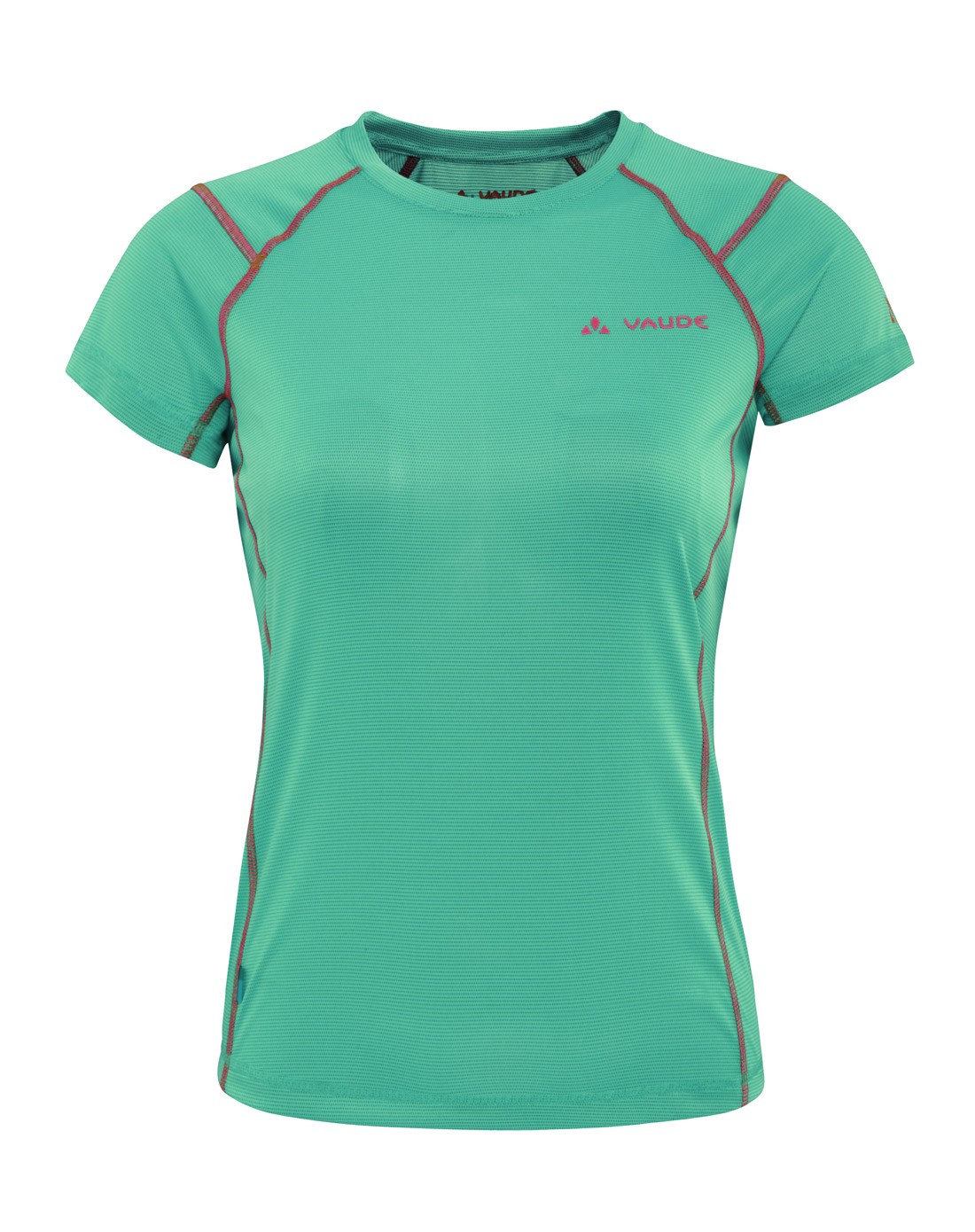 时尚修身 女款浅青色短袖t恤 抗菌除臭