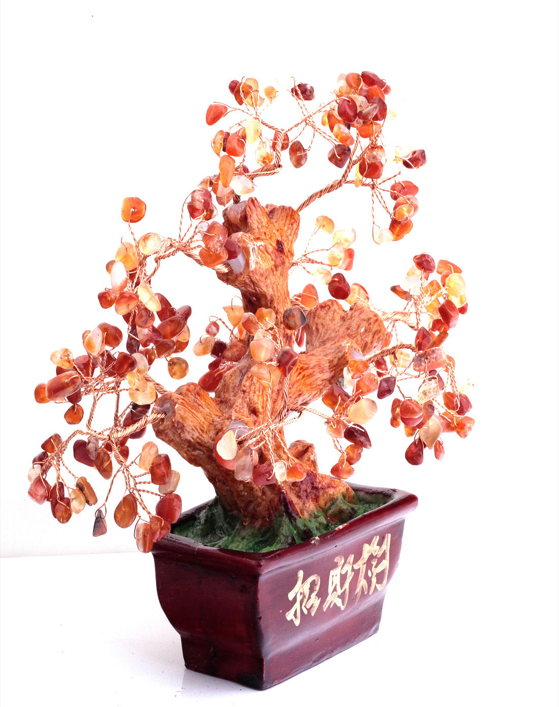 树脂玛瑙树 发财树摆件 招财镇宅 摆件