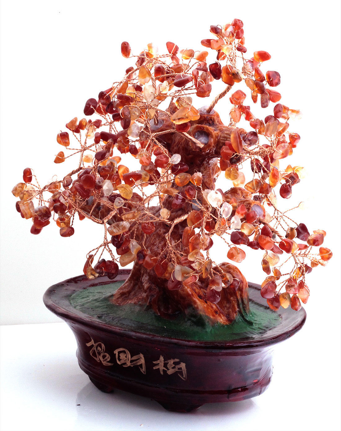 树脂(大号)玛瑙树发财树摆件招财镇宅摆件