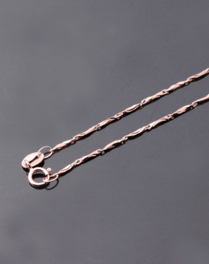 女款彩色s925纯银彩银项链-瓜子链