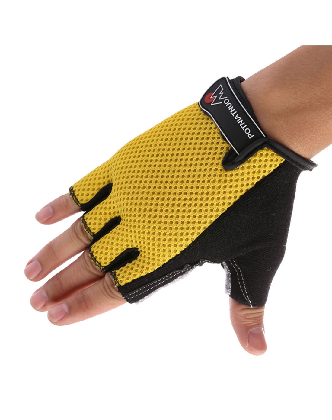 玛丁图mountaintop骑行装备专场黄色防滑耐磨骑行手套qxst03-2_唯品会