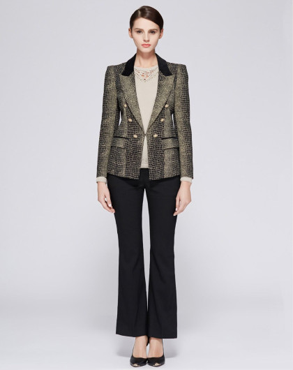 舒朗show long花色商务气质印纹长袖棉西装s2123b05112a034_唯品会