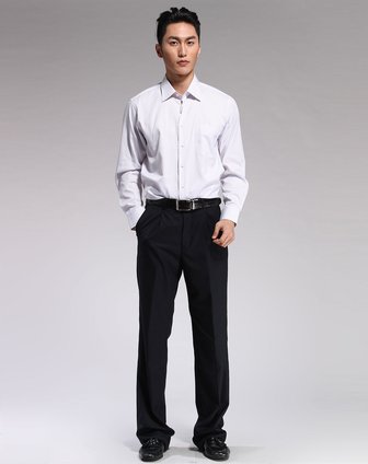 佛伦帝奴fllorinteno男装专场 > 白底紫色正装长袖衬衫