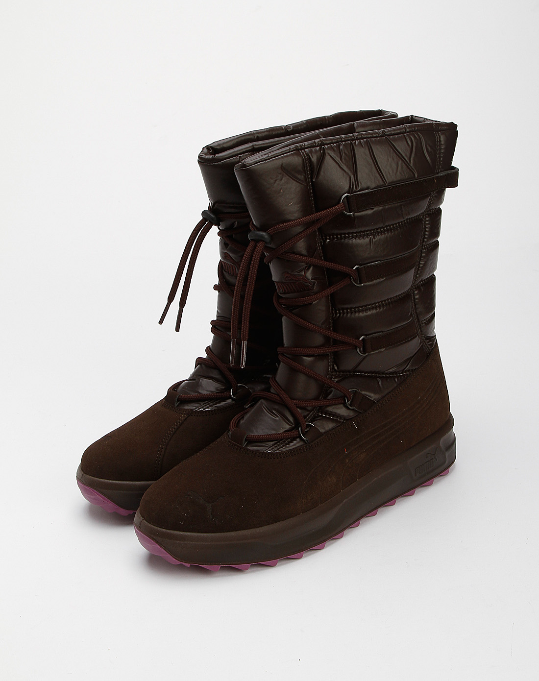 深啡色时尚高邦雪地靴