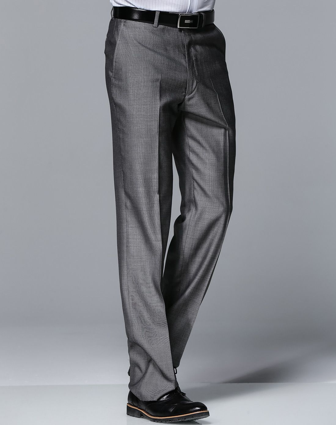 男款深灰色时尚舒适长西裤