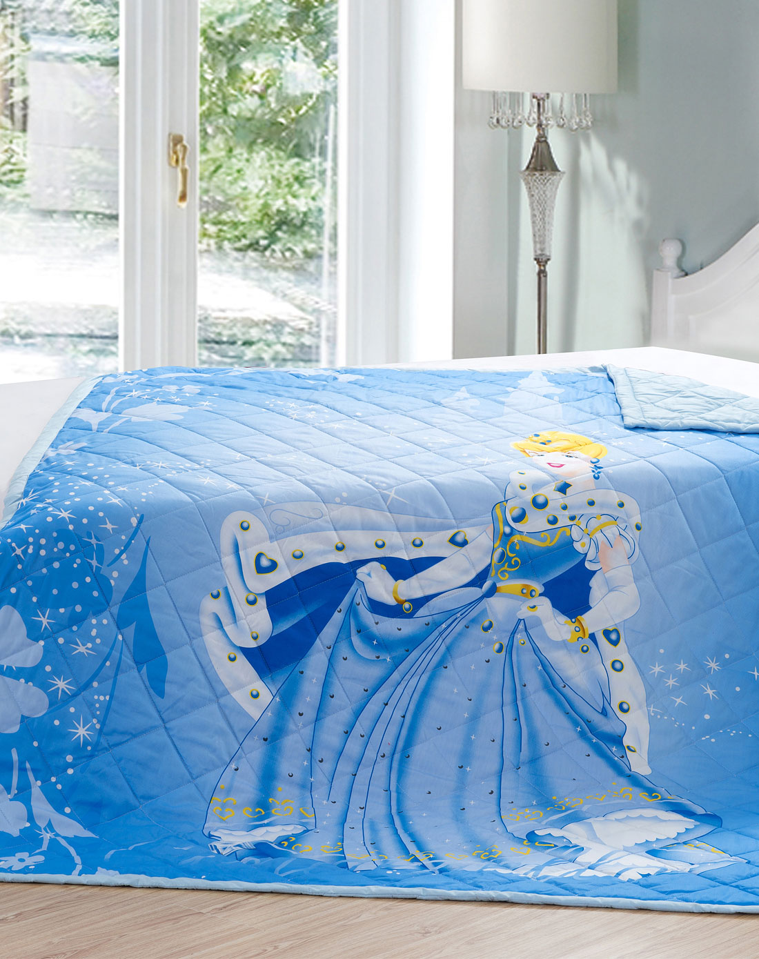 蓝色公主全棉春秋被150*200cm