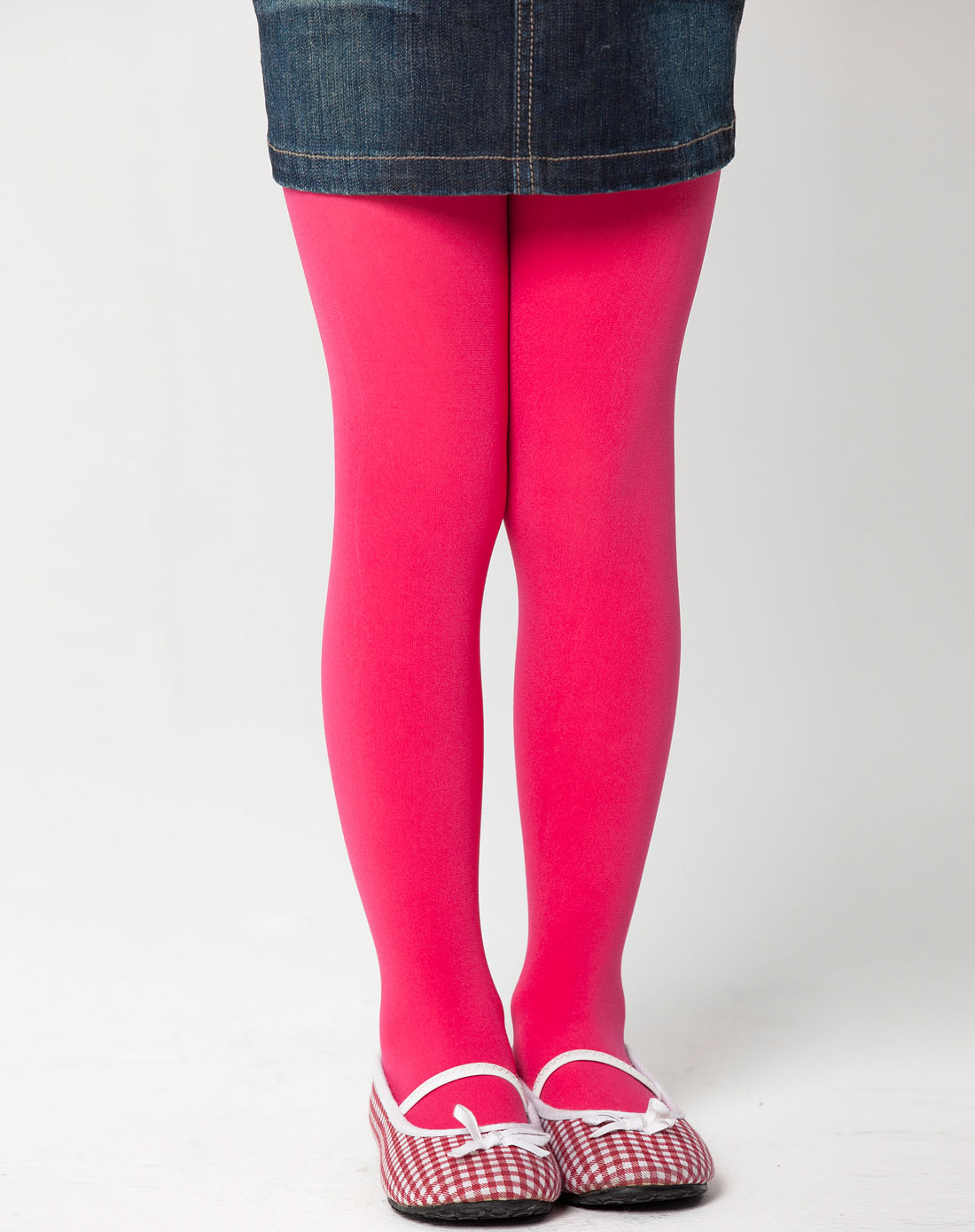 欧梦达euro kids女童玫红色舒适超弹连裤袜