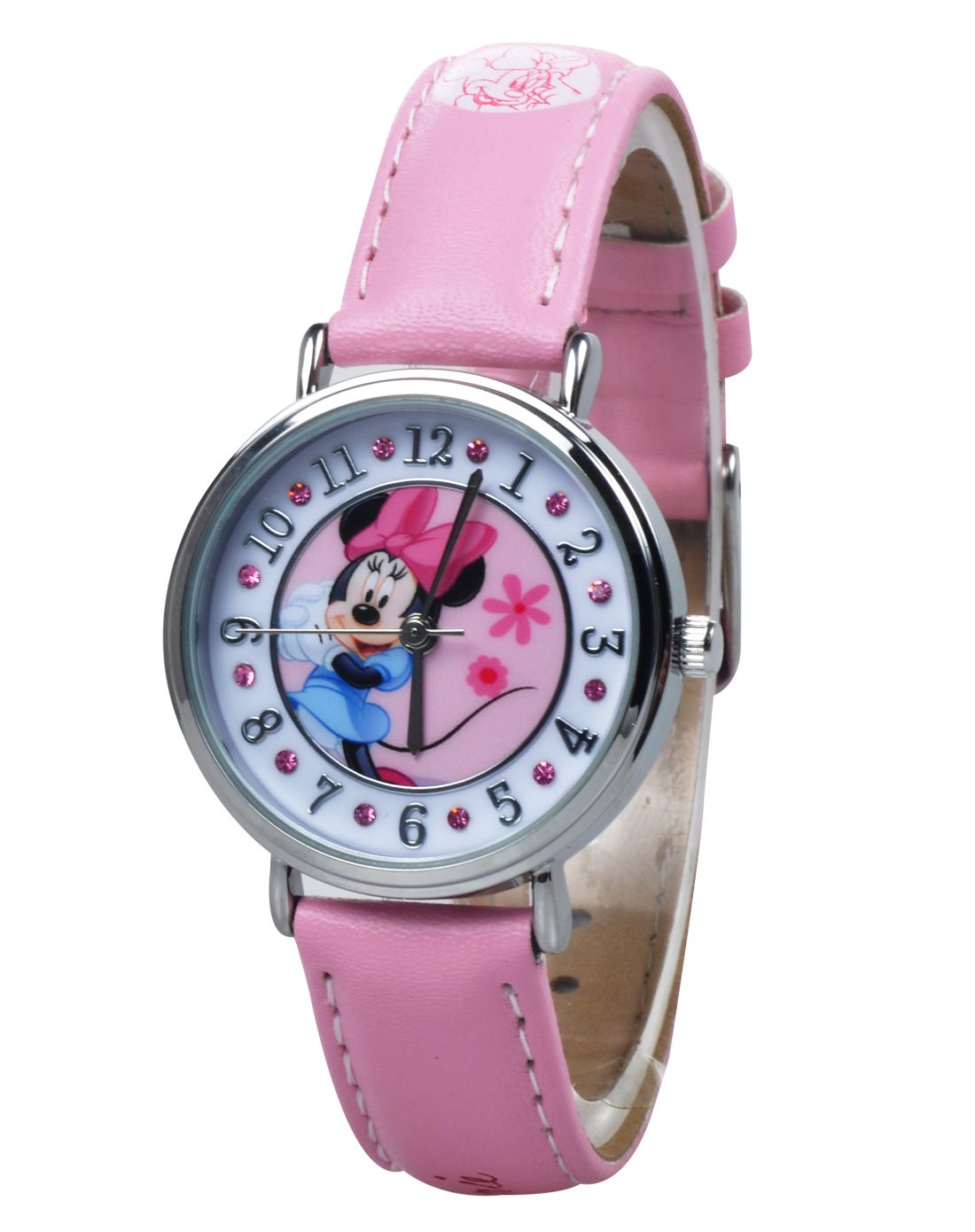 迪士尼&大树优教儿童文具礼品专场迪士尼女童粉色米妮高级腕表
