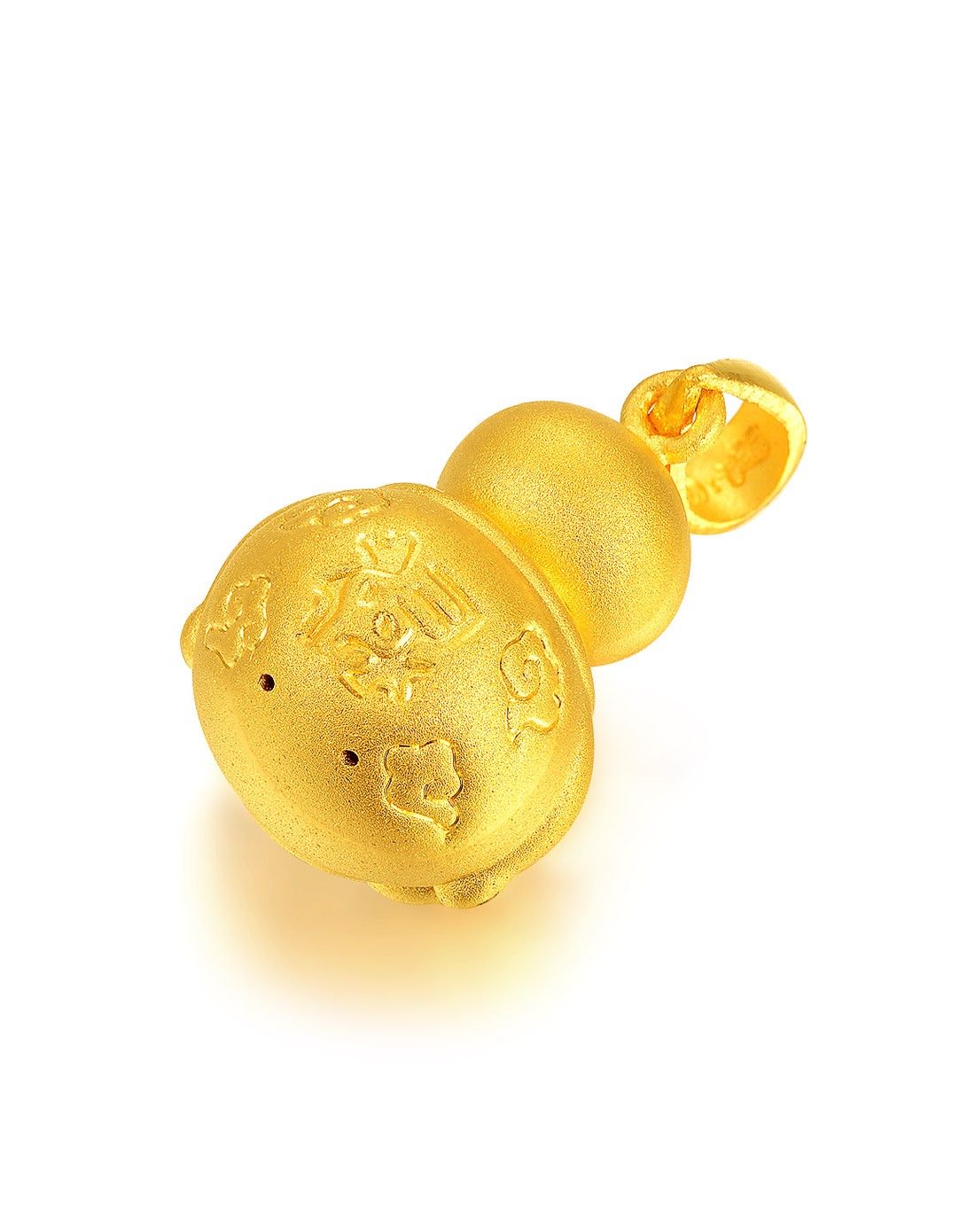 千禧娃娃系列 3d硬金足金吊坠 金童娃娃