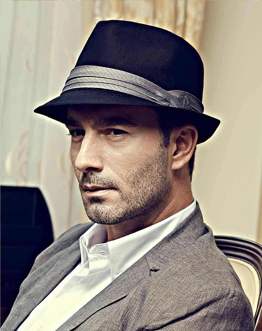 高档男士英伦原宿户外礼帽