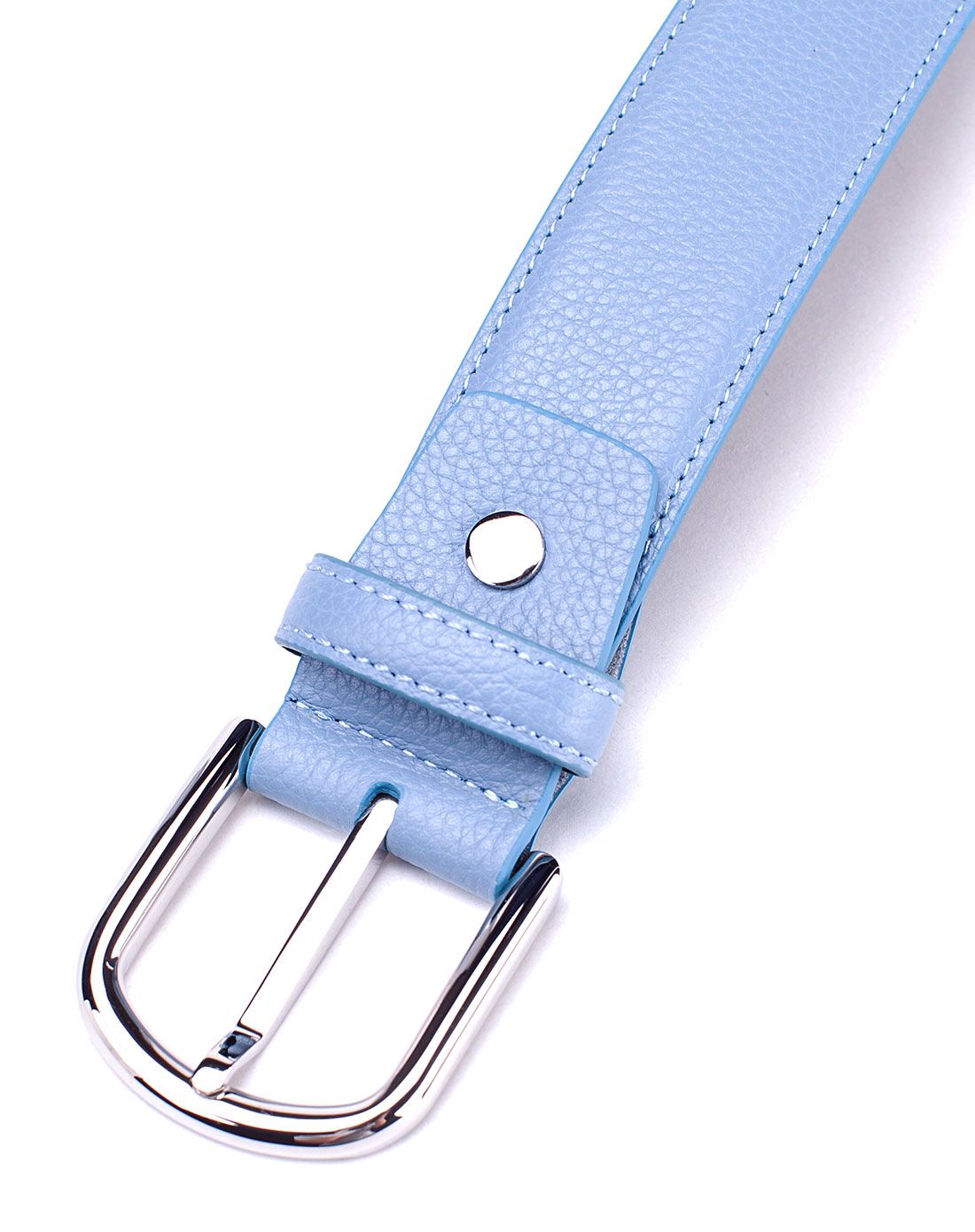 浅蓝色针扣式皮带