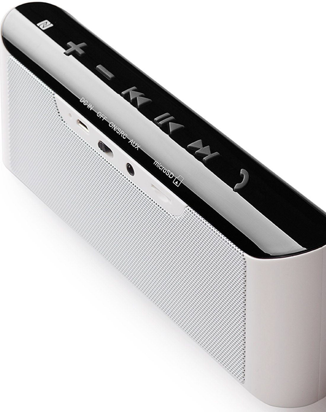 漫步者大声量的蓝牙便携音响白色