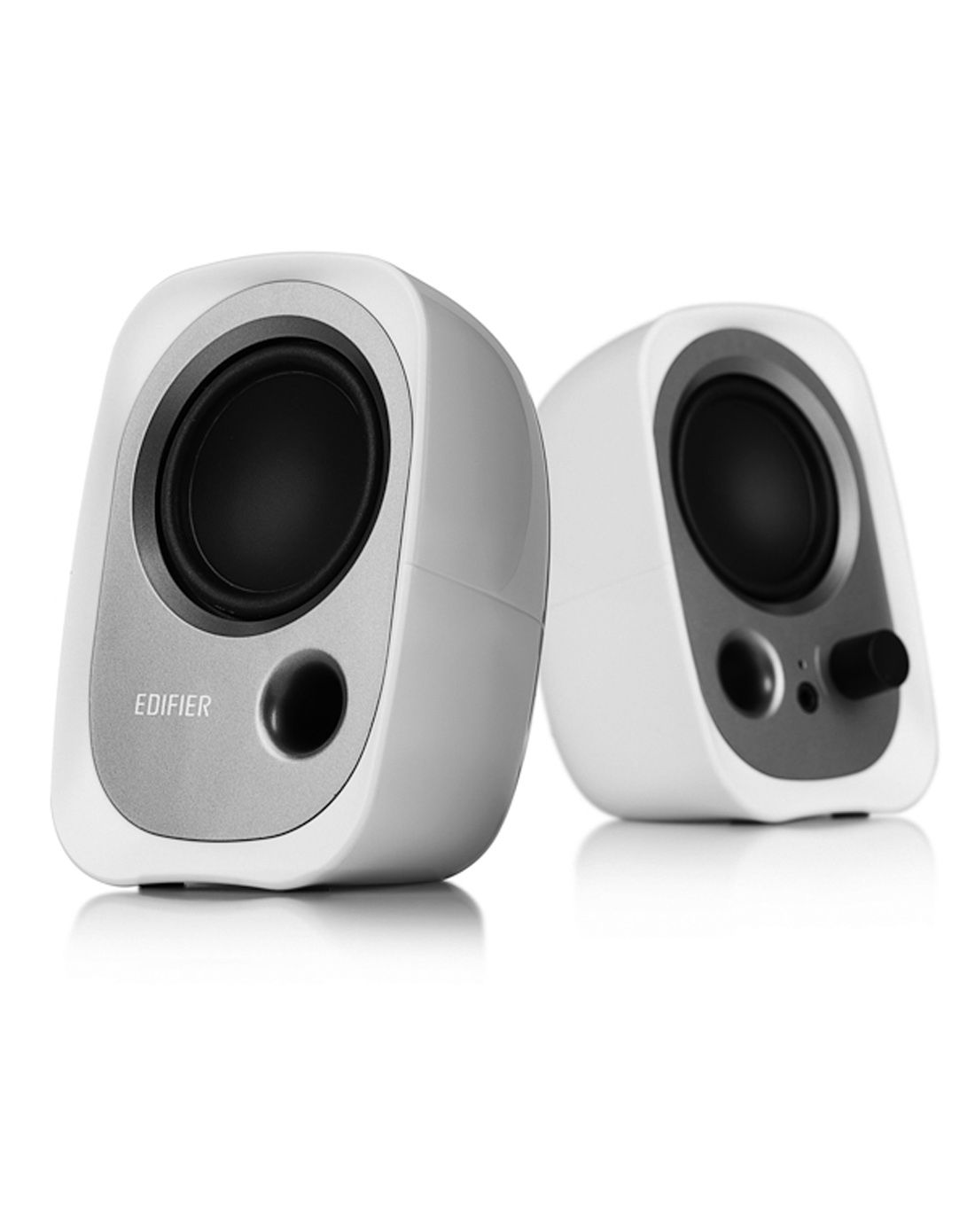 漫步者微型2.0桌面音响白色