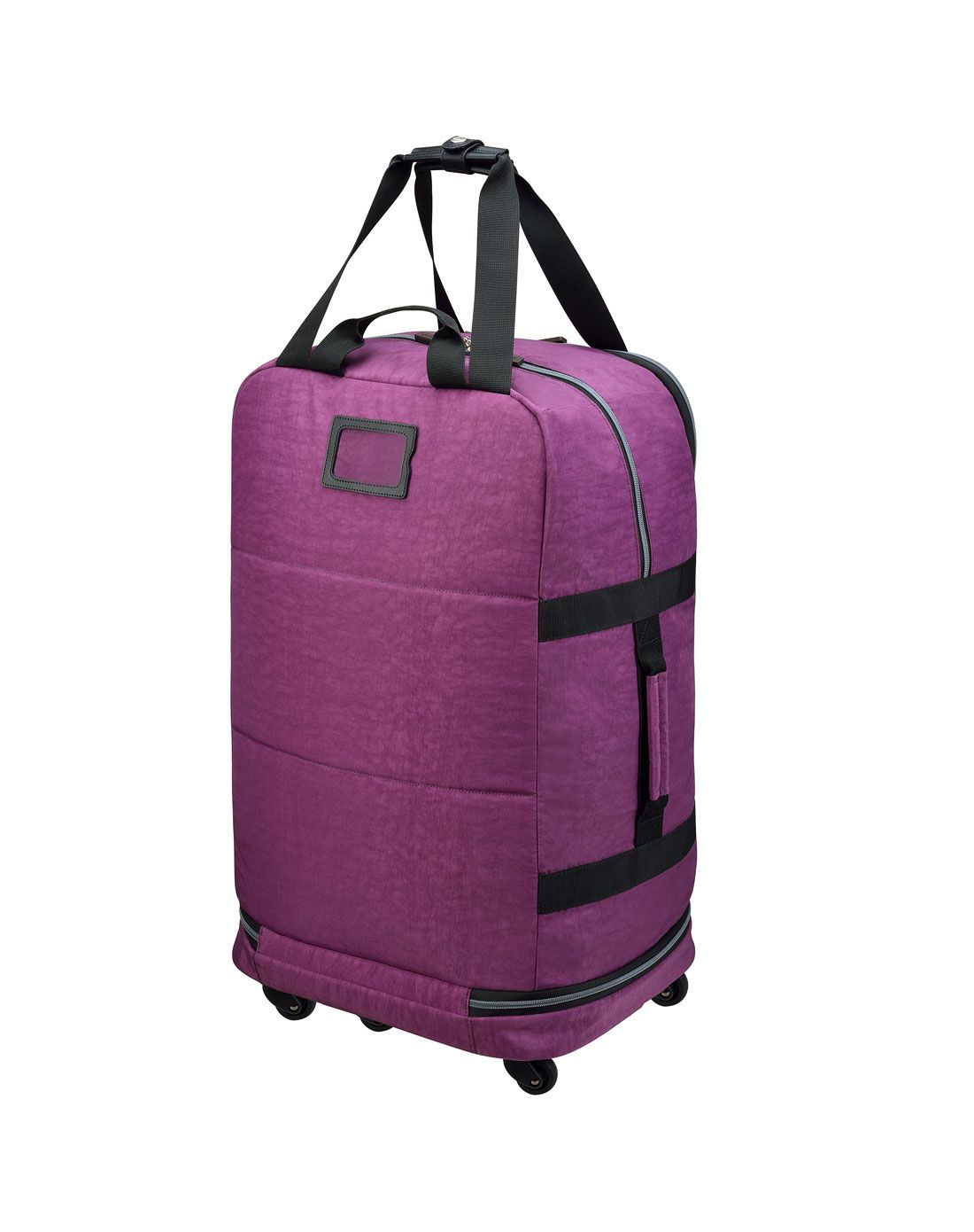 > 紫色27英寸可折叠便携旅行包