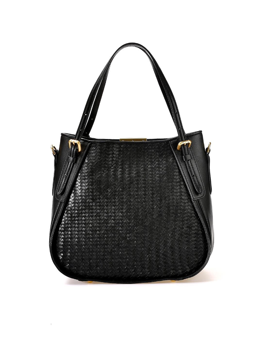 兰黛61飘lauderpal牛皮黑色海星系列手拎包w158610398410_唯品会