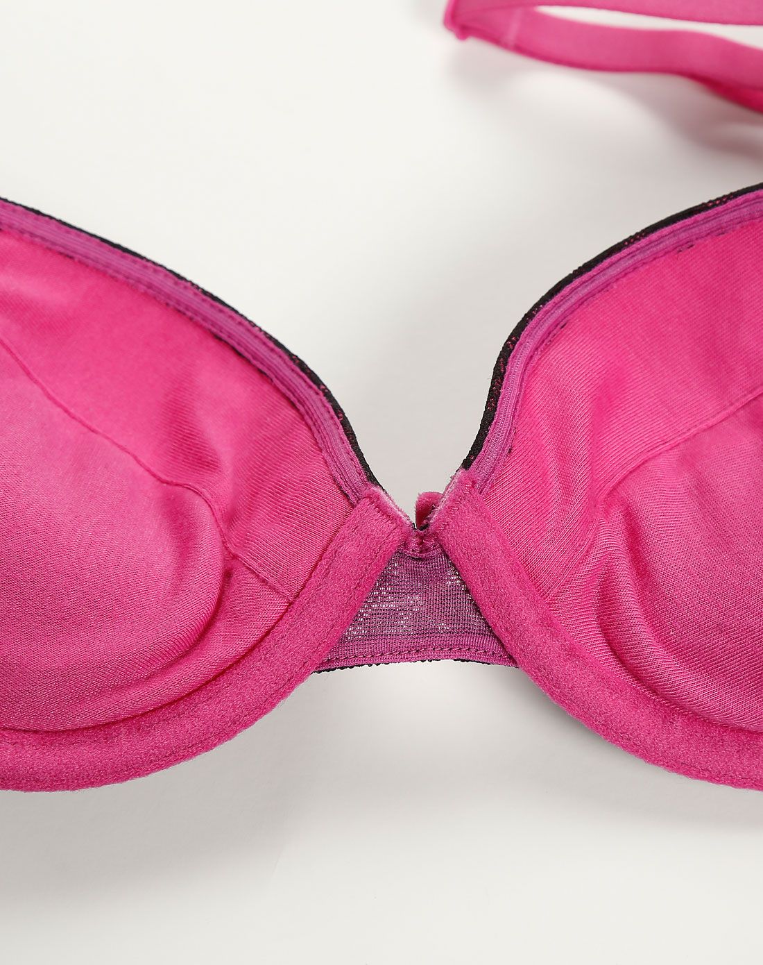 sloggi玫红/黑色性感魅力3/4中厚杯文胸