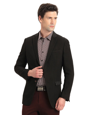 黑色沉稳大气单西