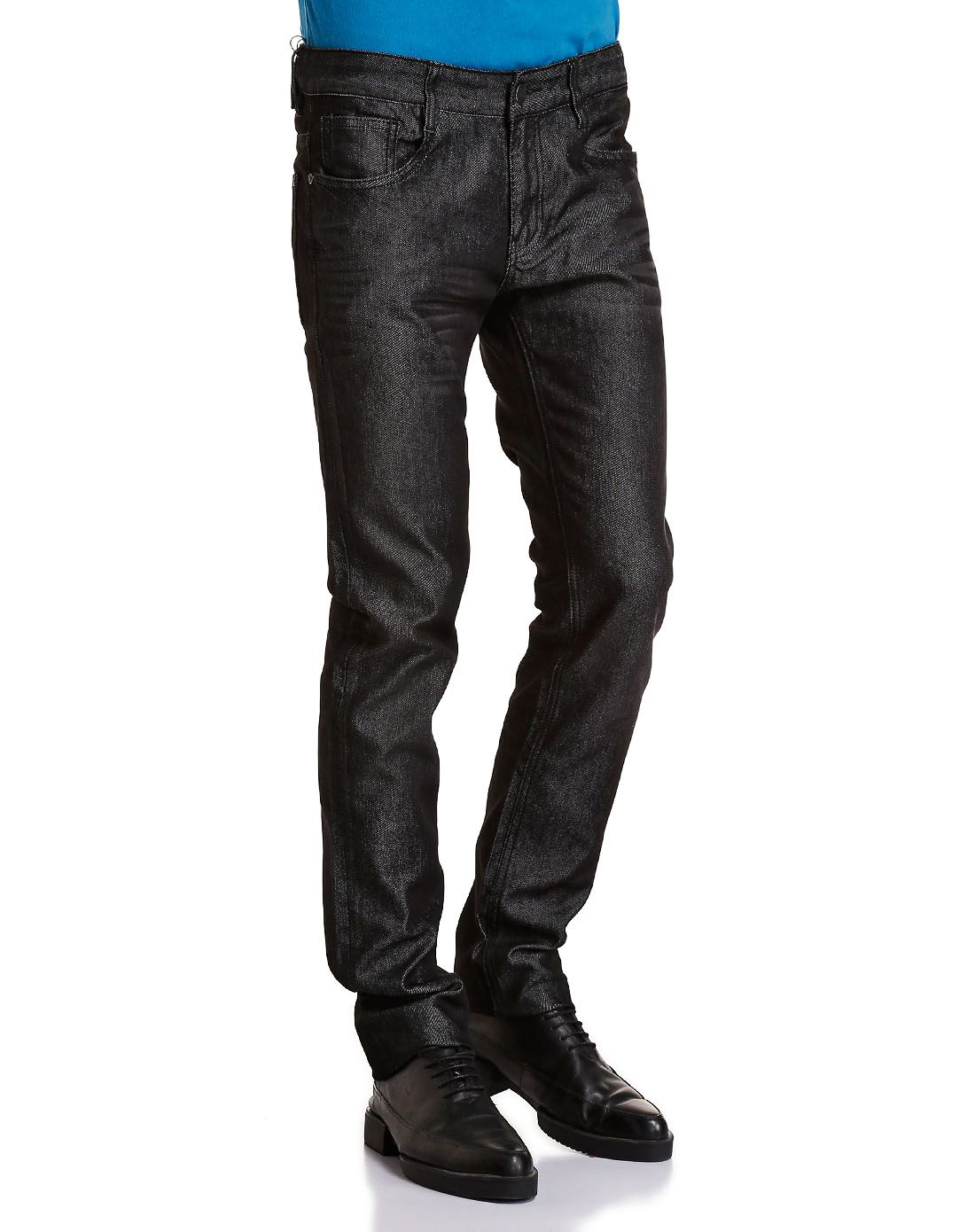 verri黑色基本五袋中腰牛仔长裤91c-mj3730099_唯品会