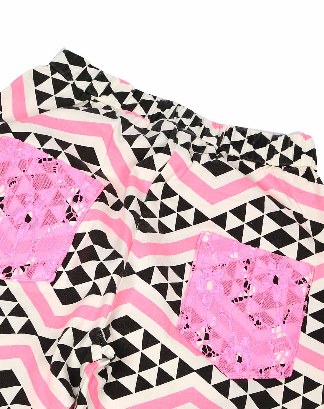 女童荧光玫红长裤