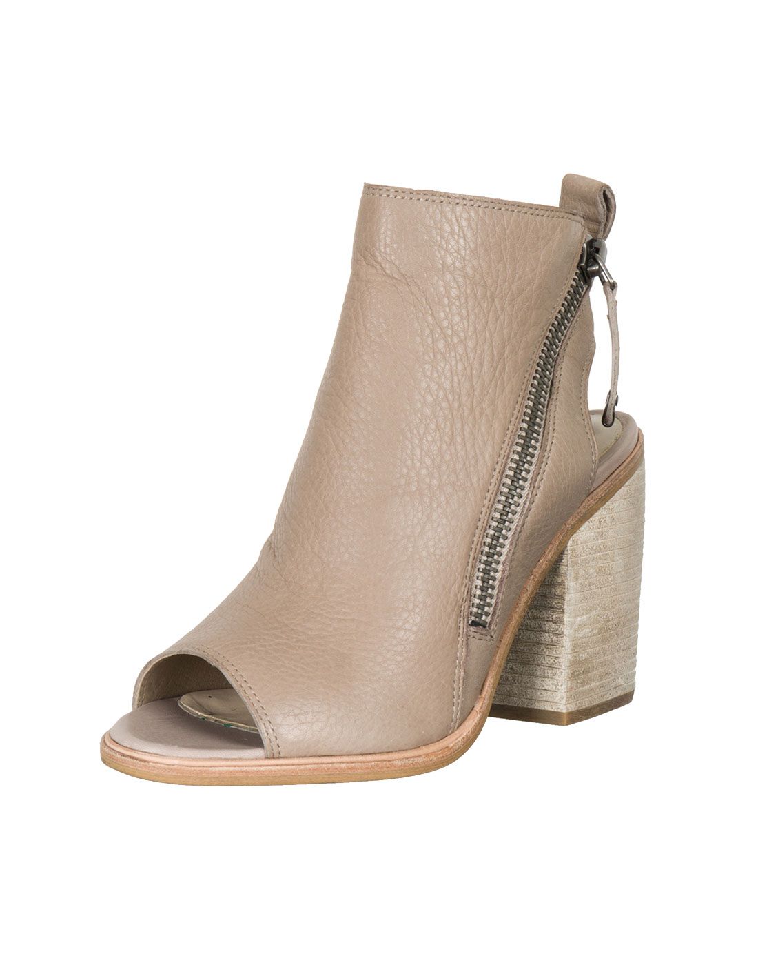 > dolce vita 2015杏色皮革中跟鞋