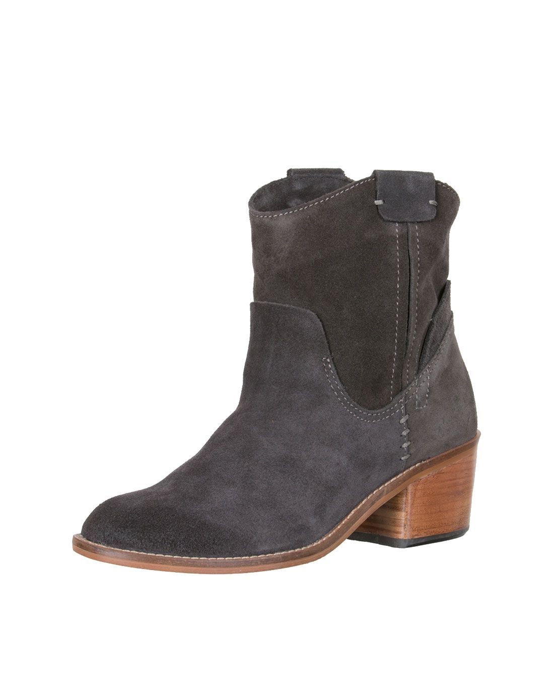 > dolce vita 2015无烟煤色绒面革短靴