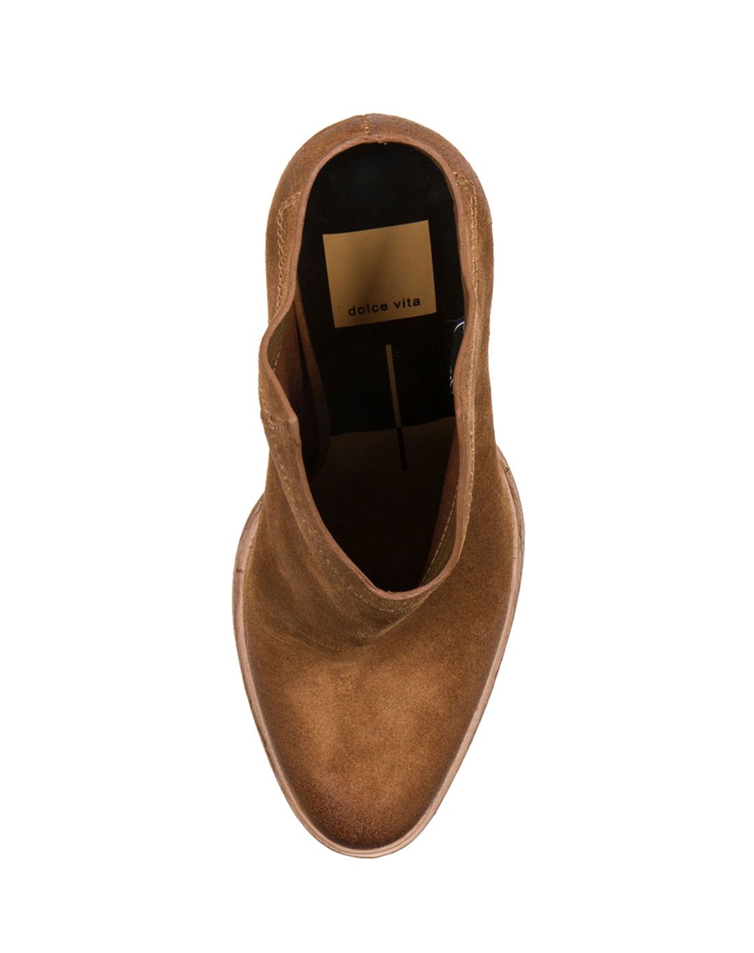 > dolce vita 2015马鞍色绒面革中跟鞋