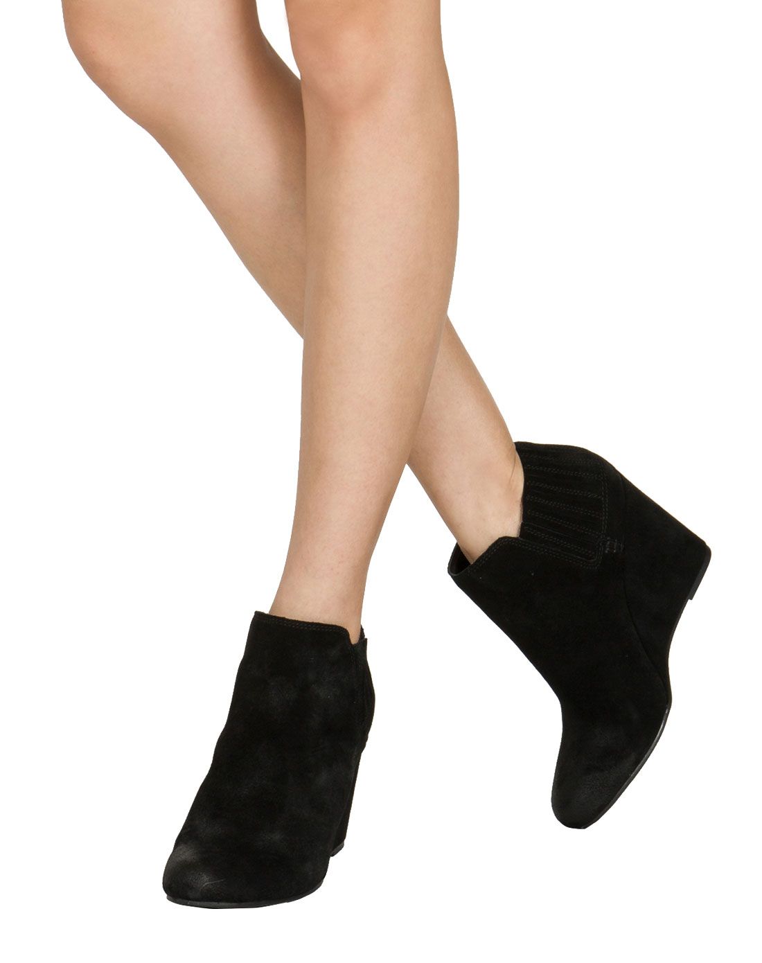 dolce vita女鞋专场 > dolce vita 2015黑色绒面革短靴