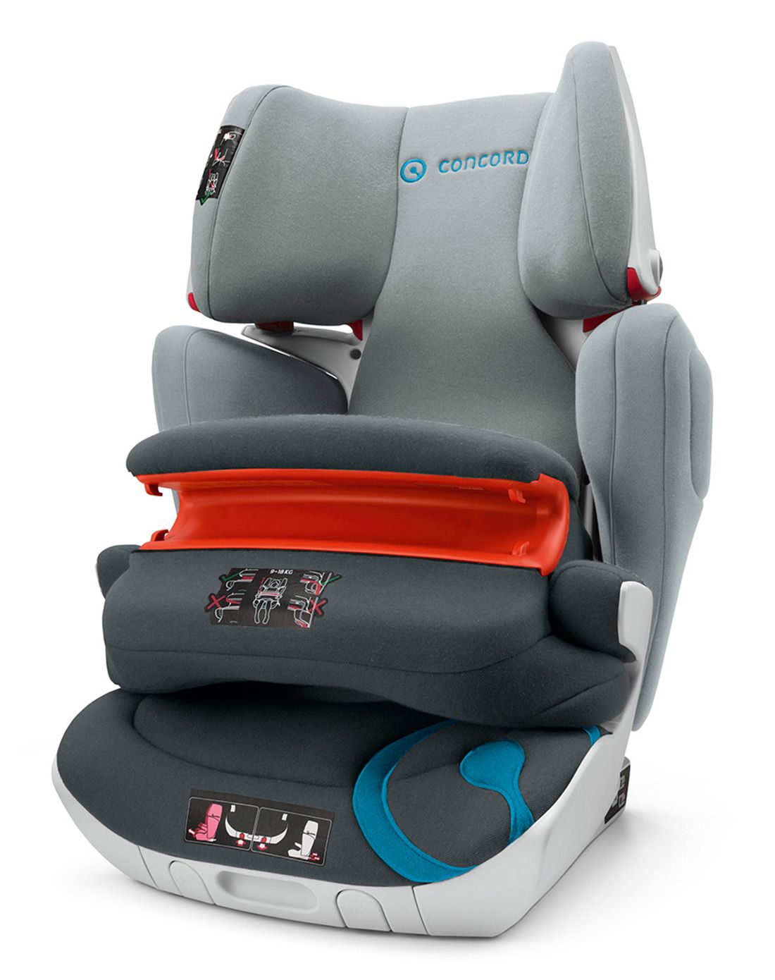 15款德国concord儿童汽车安全座椅xtpro 灰色