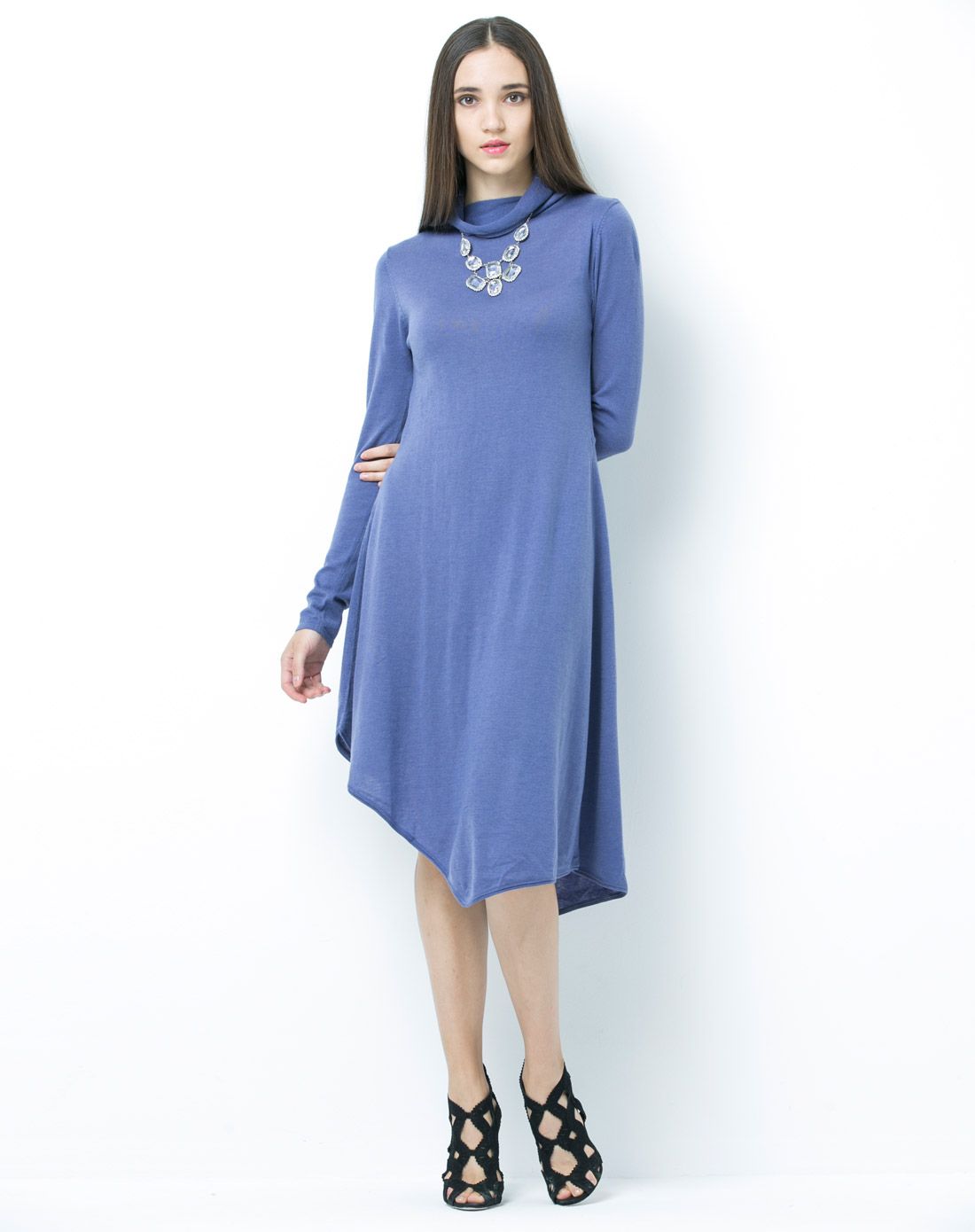 时尚长款针织裙