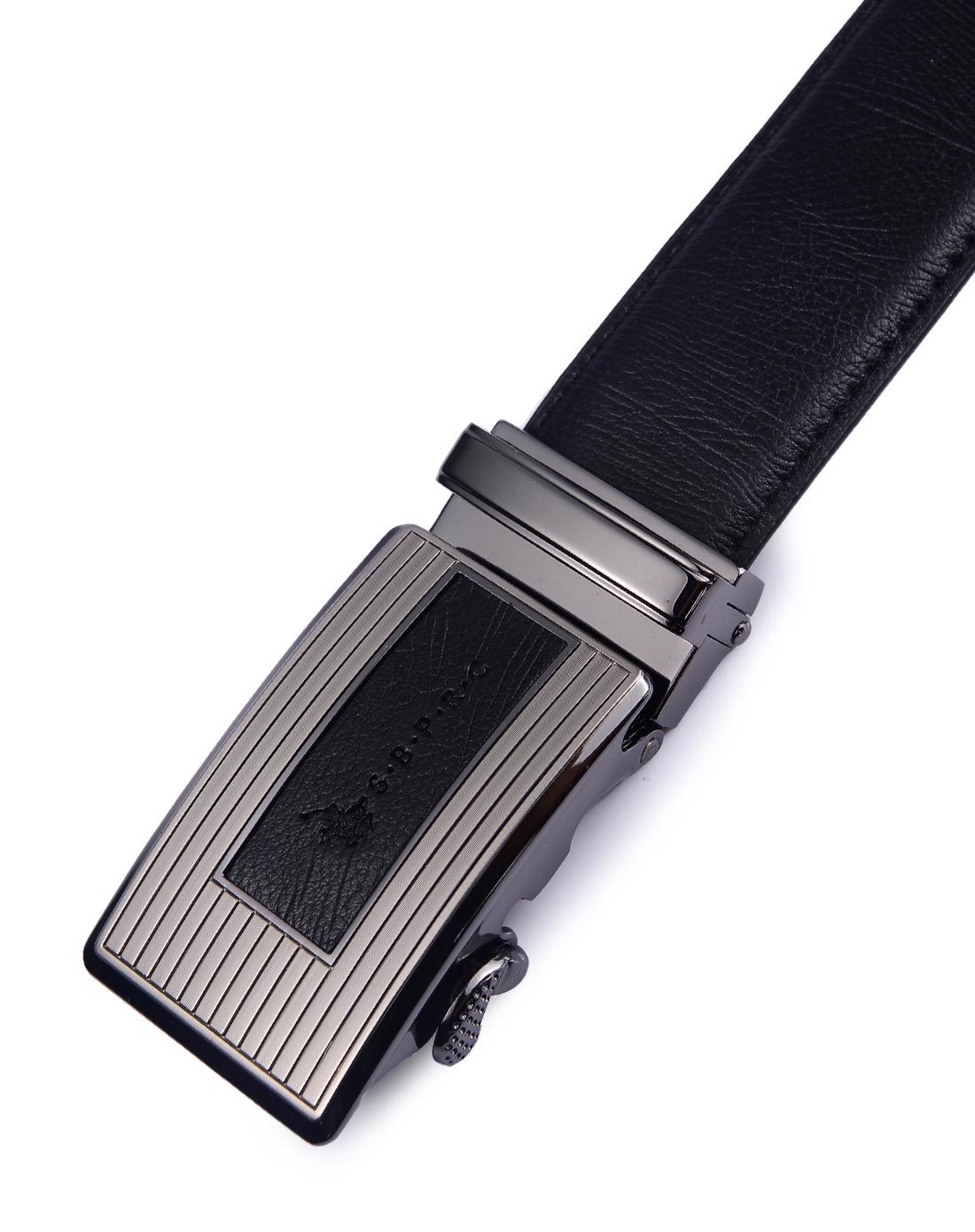 男款黑色牛皮经典休闲皮带