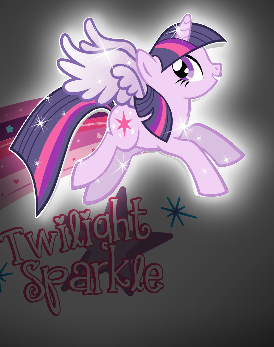 孩之宝玩具专场直发货小马宝莉迷你twilight sparkle 3d装饰壁灯80312